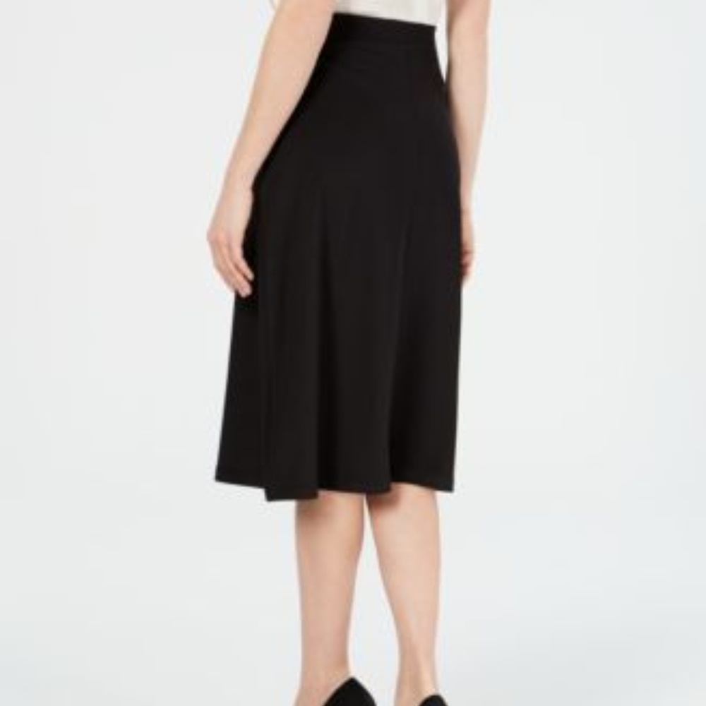 KASPER A-line midi skirt